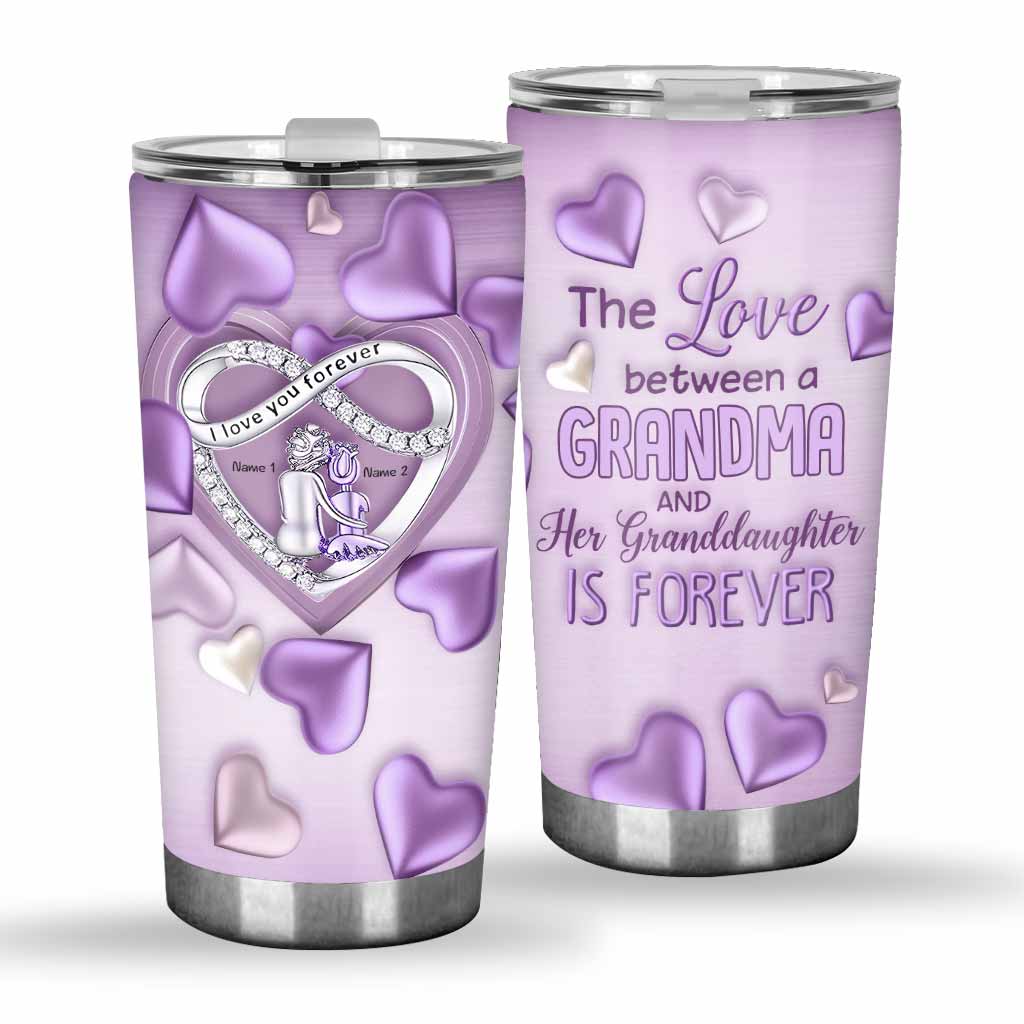 I Love You To Infinity & Beyond - Personalized Grandma Tumbler