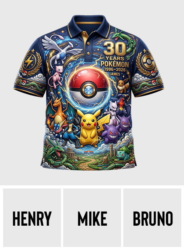 Monster Trainer 30th Anniversary - Personalized Monster Trainer Polo Shirt