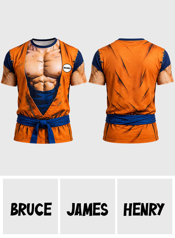 Strongest Ball Warrior - Personalized Seven Balls All Over Shirt