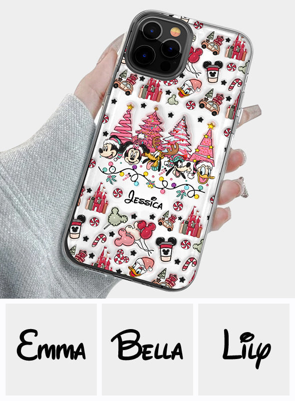 Christmas Is Coming To Mousetown - Personalized Mouse Clear Phone Case