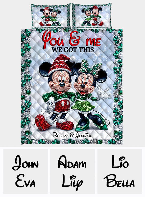 Magic Couple - Personalized Mouse Quilt Set