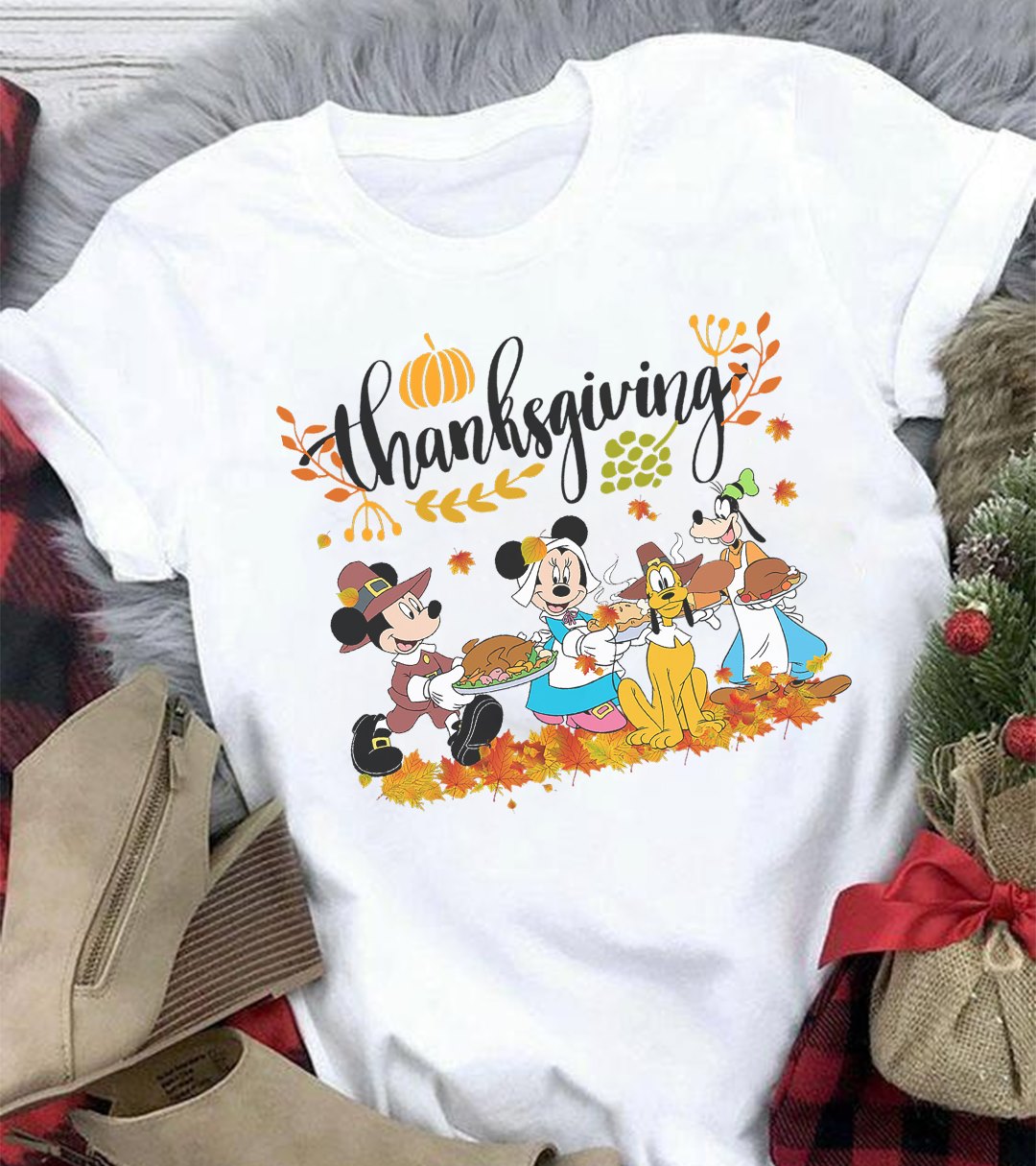 Happy Thanksgiving Mouse T-shirt and Hoodie 0823