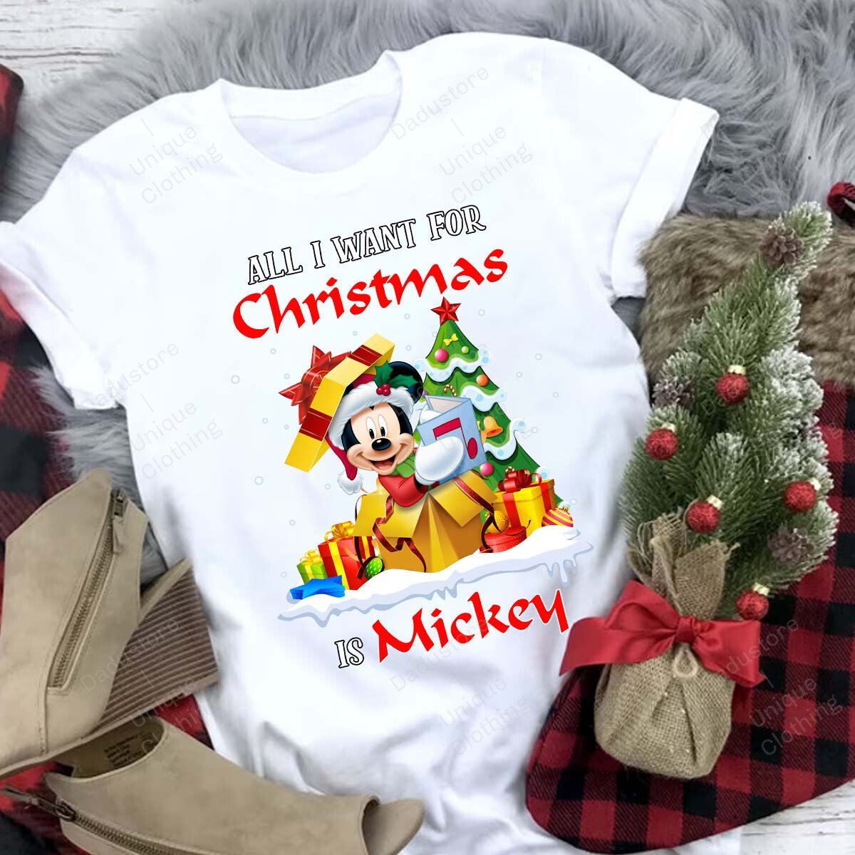 All I Want For Christmas Mouse T-shirt and Hoodie 0823