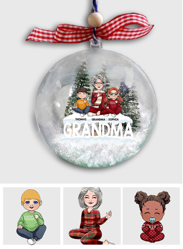 Blessed To Be Called Grandma - Personalized Grandma Snow Globe Ornament