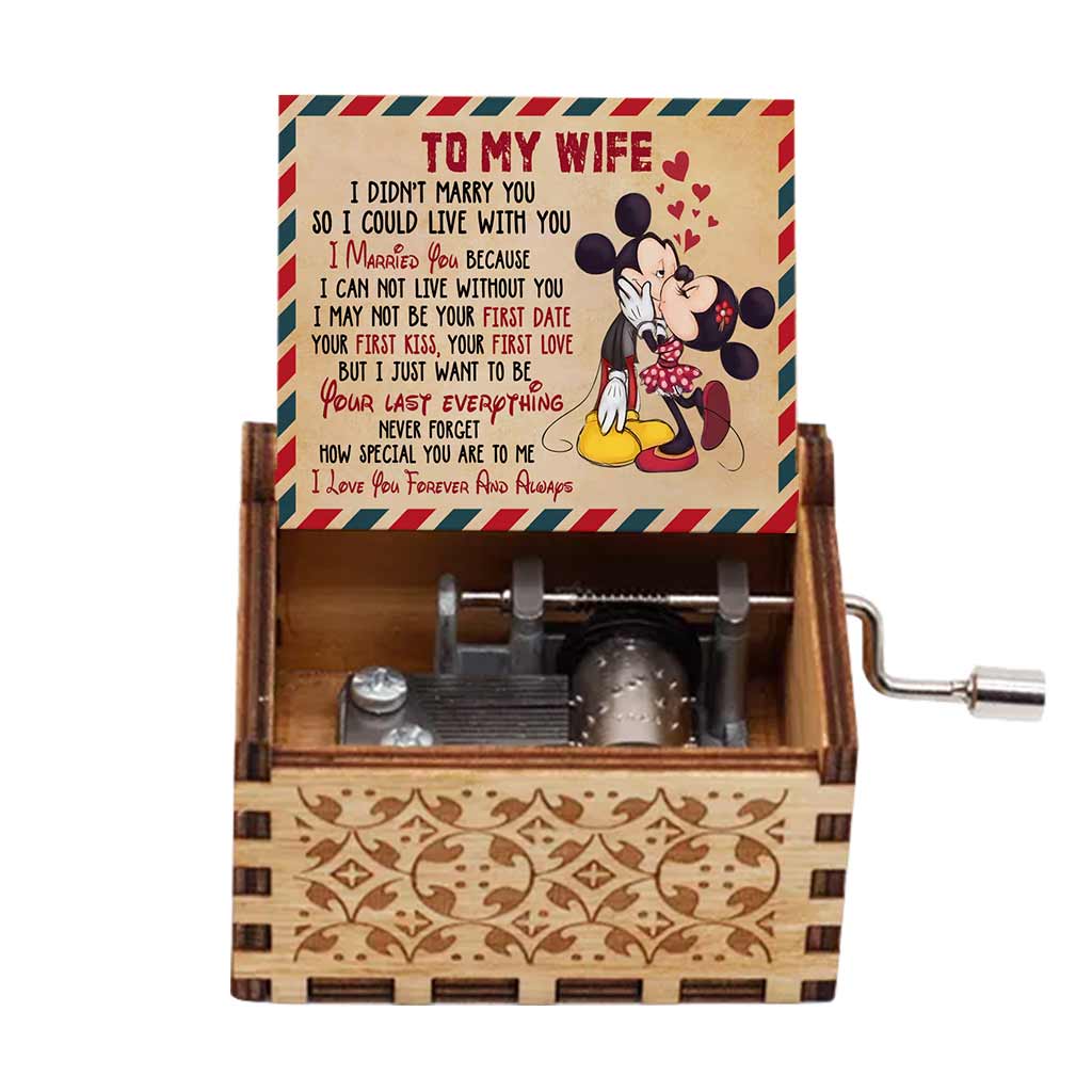 I Love You - Personalized Mouse Hand Crank Music Box
