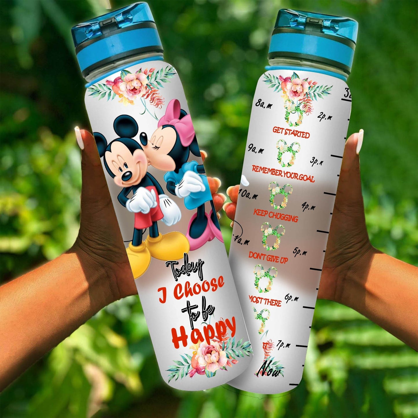 Mouse Couple Mouse Water Tracker Bottle 0523
