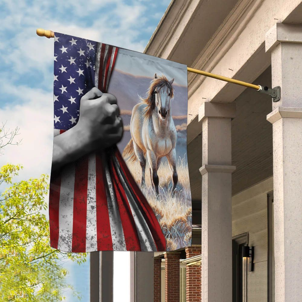 America Horses Horse House Flag 0523