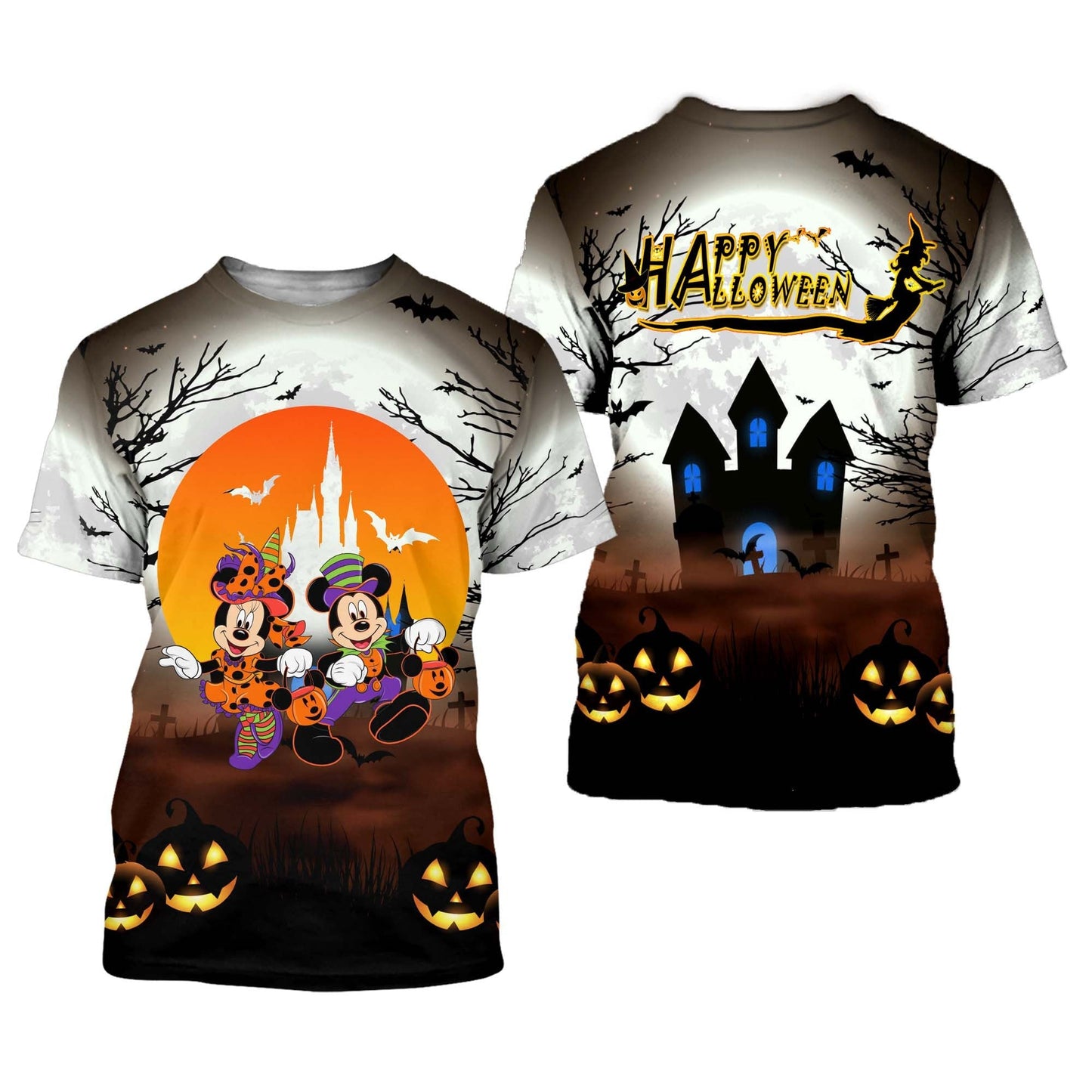 Mouse Couple Halloween Mouse All Over Shirt 0823