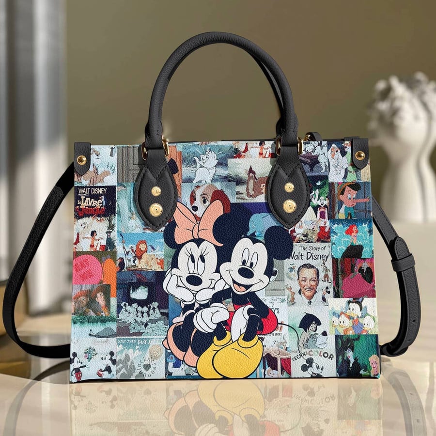 Mouse Couple Mouse Leather Handbag 0823
