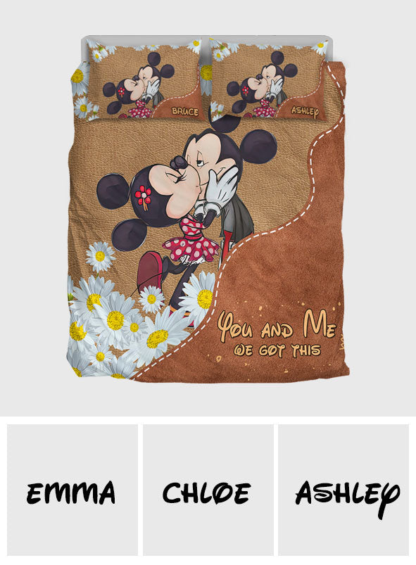 You And Me We Got This - Personalized Mouse Bedding Set