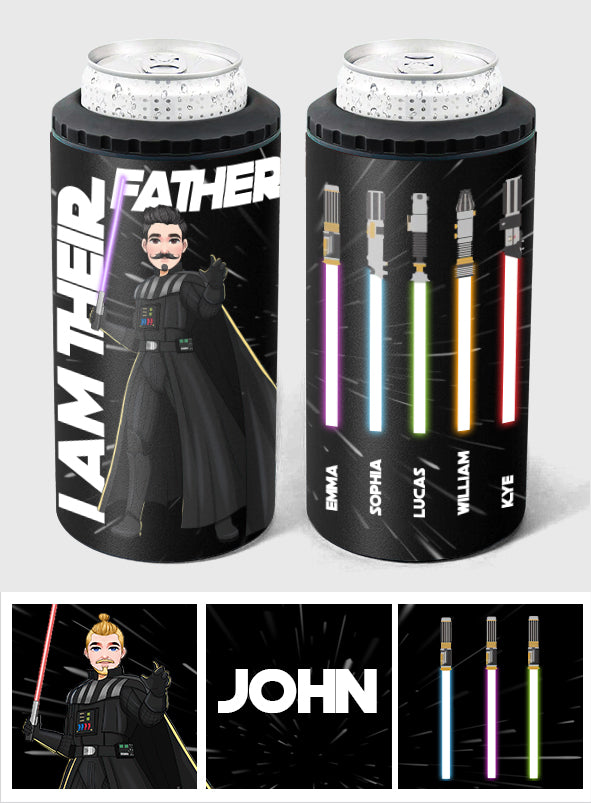 I Am Their Father - Personalized Father Can Cooler