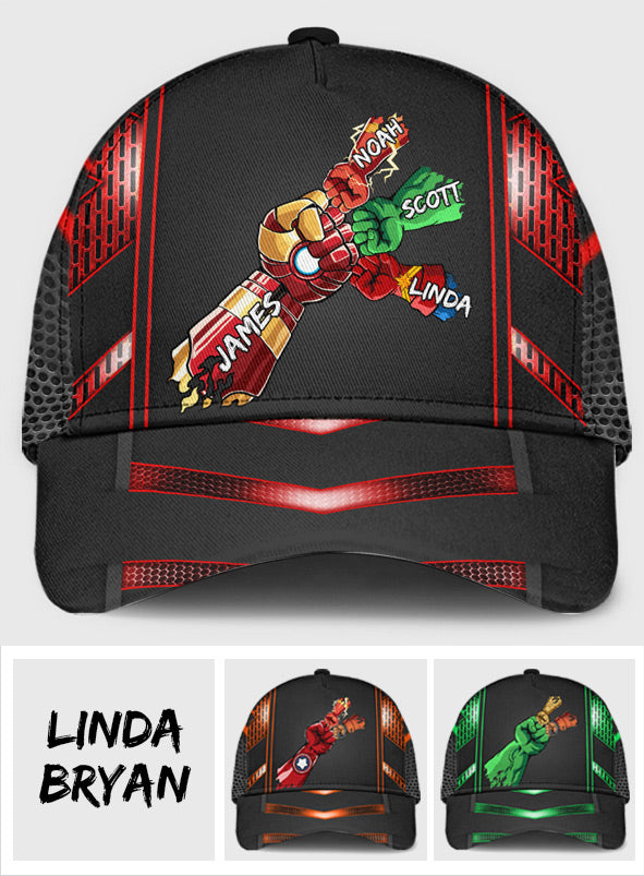 Daddy's Team My Dad My Hero - Personalized Father Classic Cap