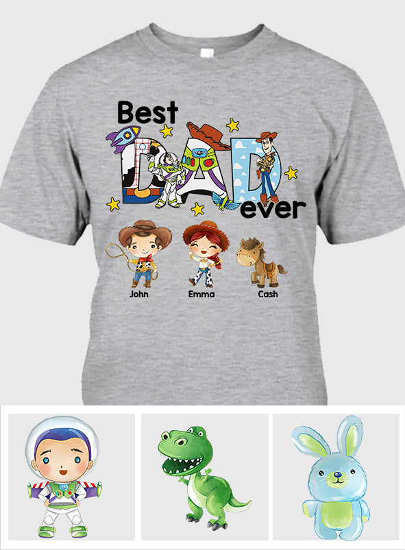 Best Dad Ever - Personalized Father T-shirt And Hoodie