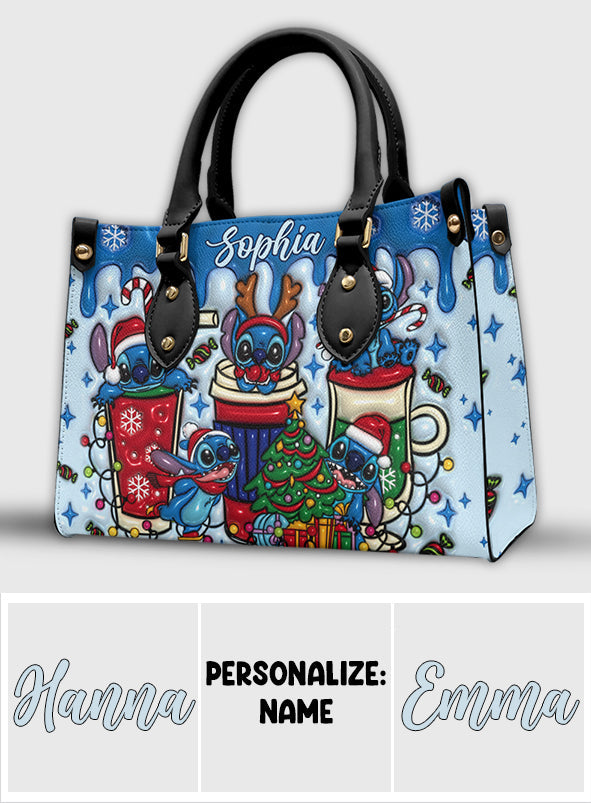 Merry Stichmas - Personalized Ohana Leather Handbag
