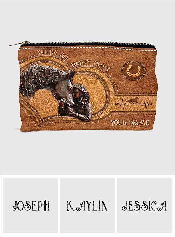 You're My Happy Place - Personalized Horse Pouch