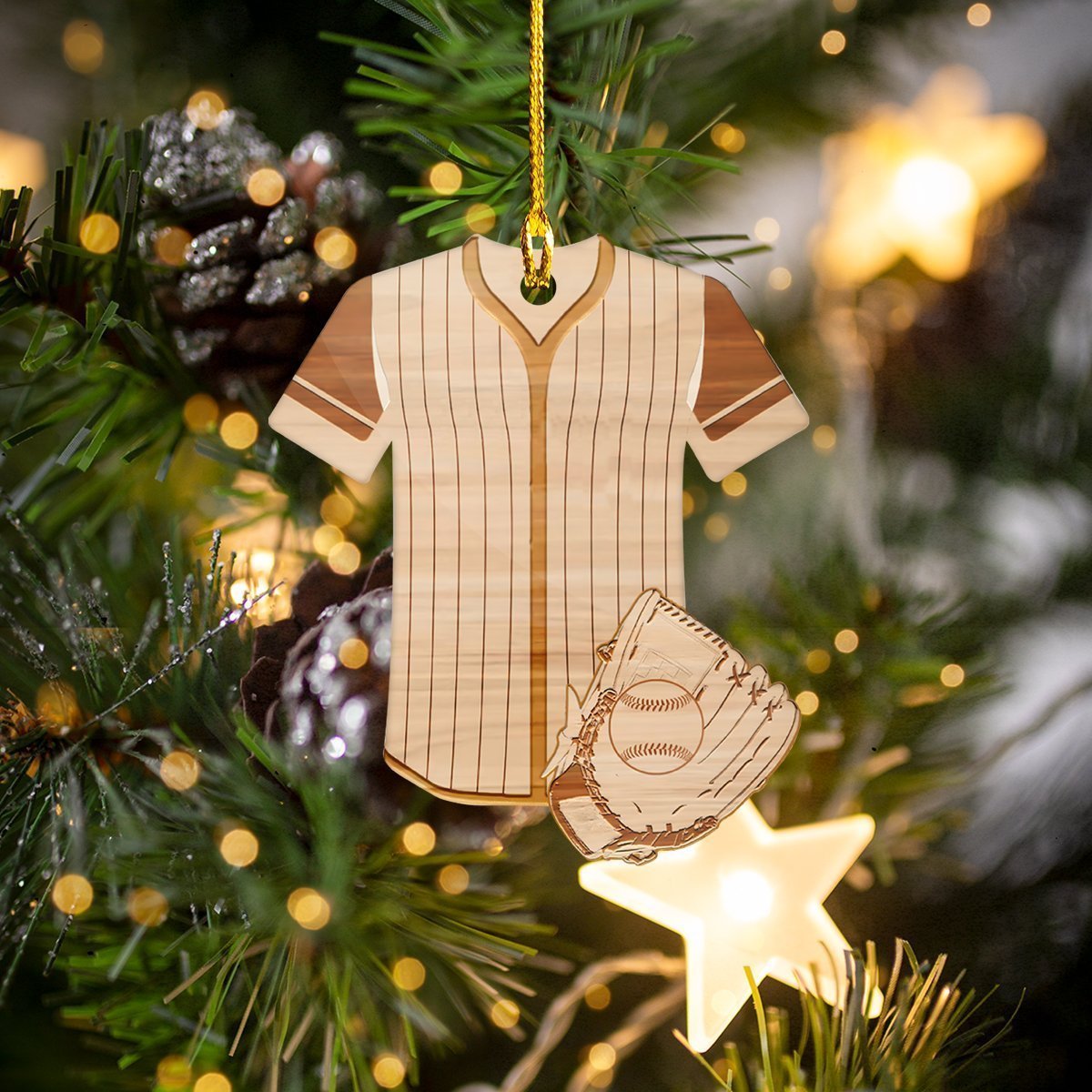 Baseball Set - Baseball Ornament (Printed On Both Sides) 1022