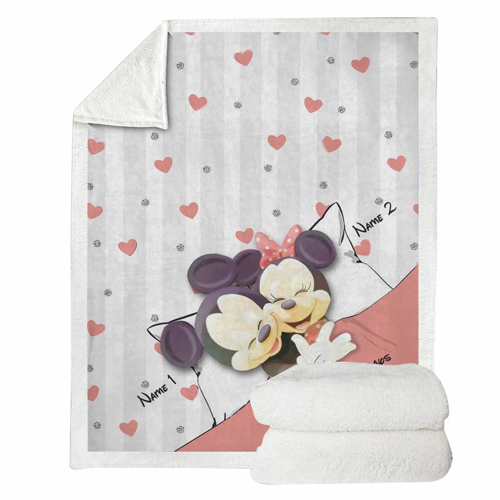 I Promise To Always Be By Your Side - Personalized Couple Mouse Blanket