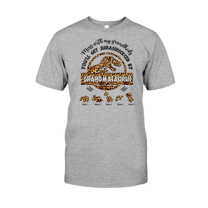 Don't Mess With Grandmasaurus - Personalized Mother's Day Grandma T-shirt and Hoodie