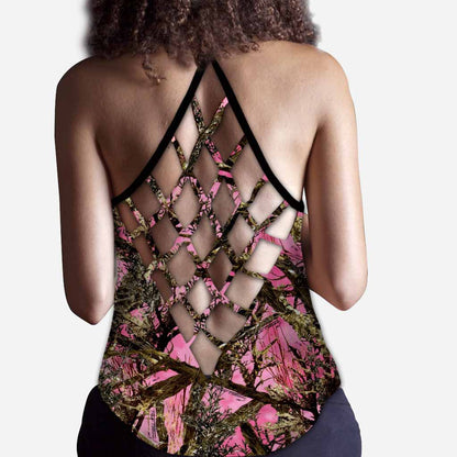Country Girl - Hunting Personalized Cross Tank Top