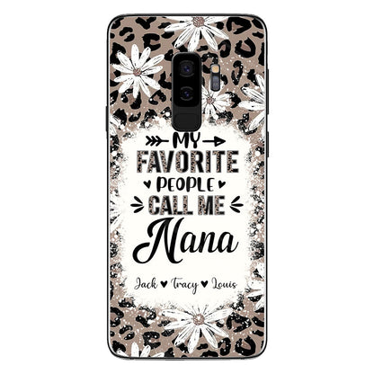 Daisy Leopard Grandma - Personalized Mother's Day Grandma Phone Case