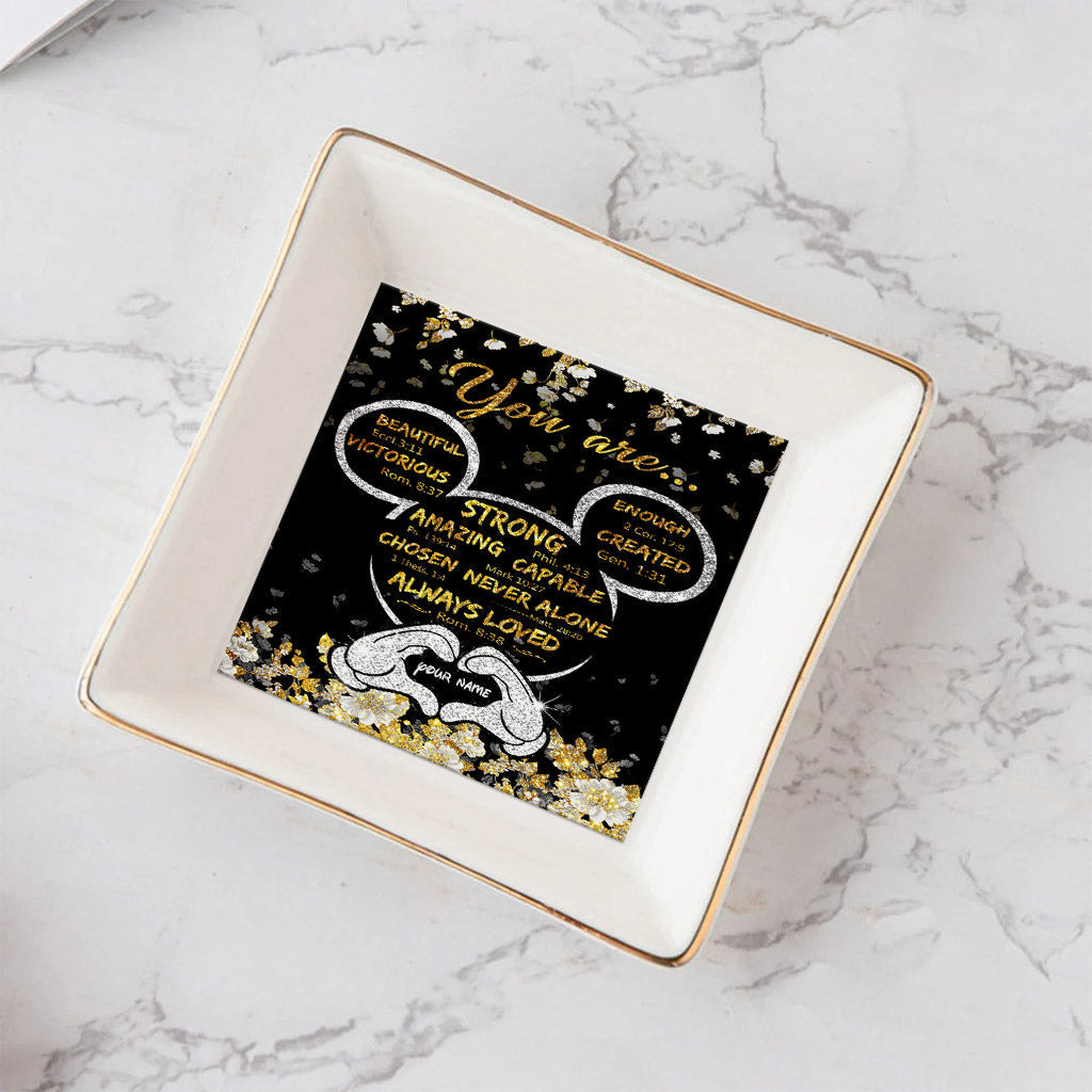 God Says You Are - Personalized Mouse Jewelry Dish