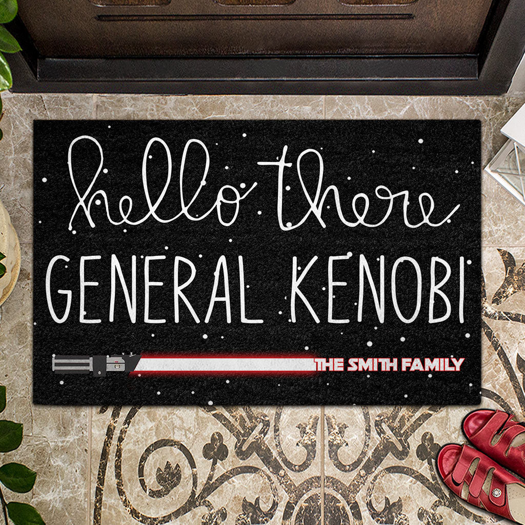 Hello There General - Personalized The Force Doormat
