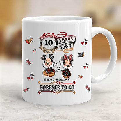 Forever To Go - Personalized Couple Mouse Mug