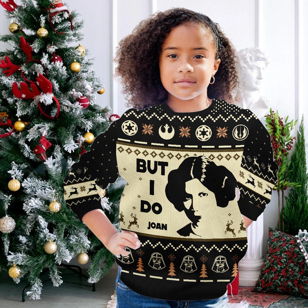 I Don't Do Matching Sweaters - Personalized Christmas The Force Sweater