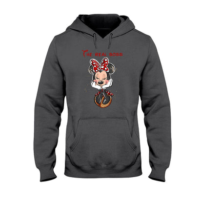 The Boss The Real Boss - Personalized Mouse T-shirt and Hoodie