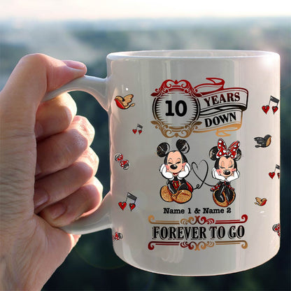 Forever To Go - Personalized Couple Mouse Mug