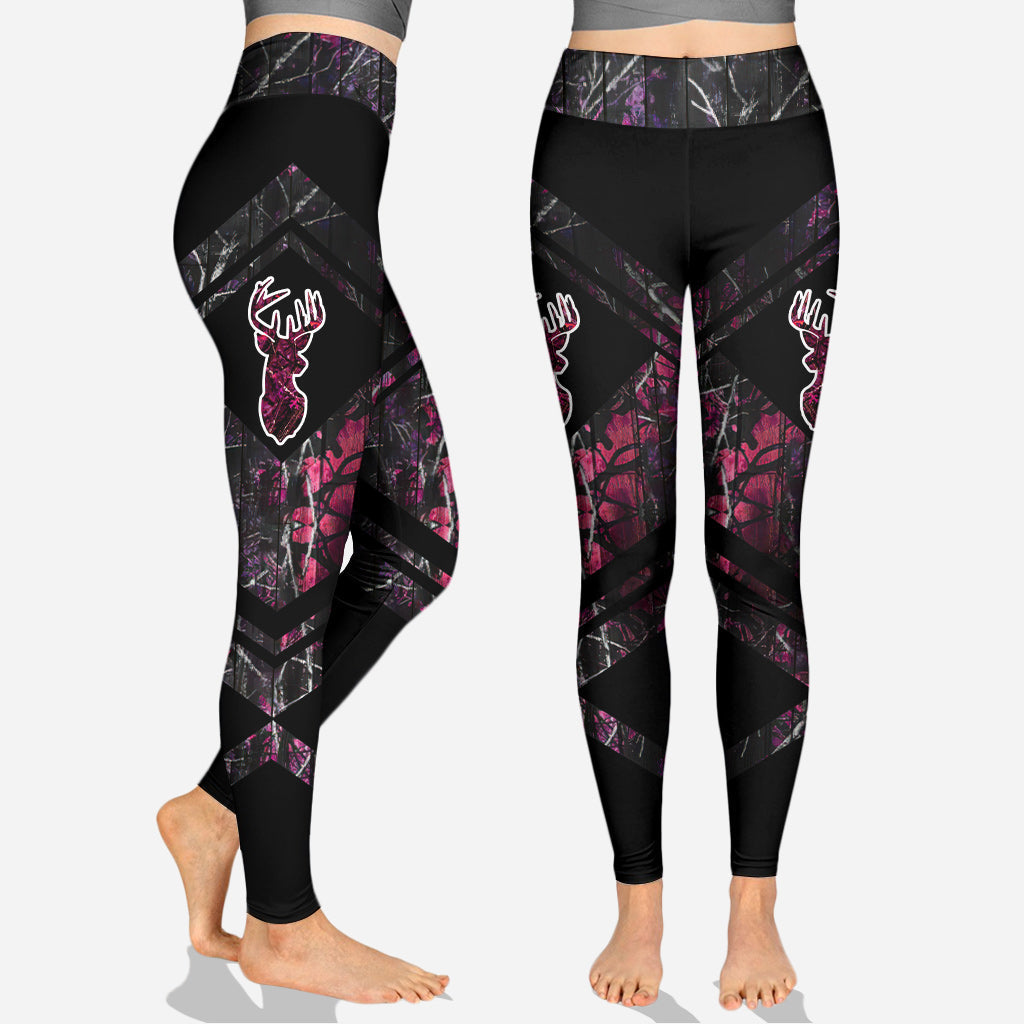 Country Girl Camo - Personalized Hunting Hollow Tank Top and Leggings