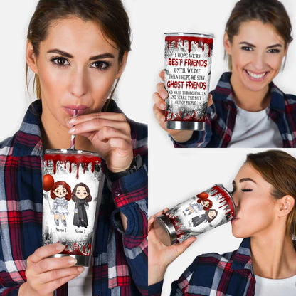 Ghost Sisters - Personalized Halloween Bestie Tumbler