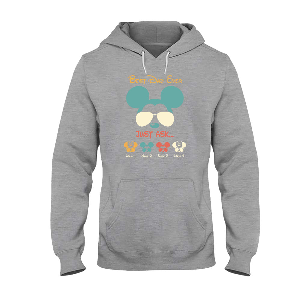 Best Dad Ever - Personalized Father's Day Mouse T-shirt and Hoodie