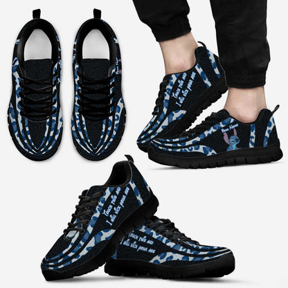 Touch This And I Will Kick Your Ass - Personalized Ohana Sneakers
