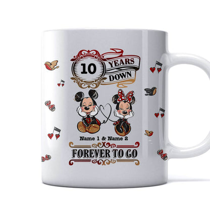 Forever To Go - Personalized Couple Mouse Mug