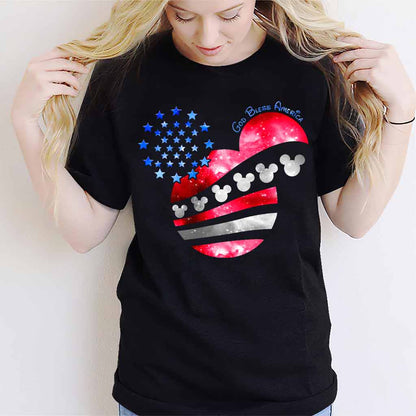 God Bless America Mouse Ears - Independence Day T-shirt and Hoodie