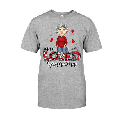 One Loved Grandma - Personalized Valentine Grandma T-shirt and Hoodie