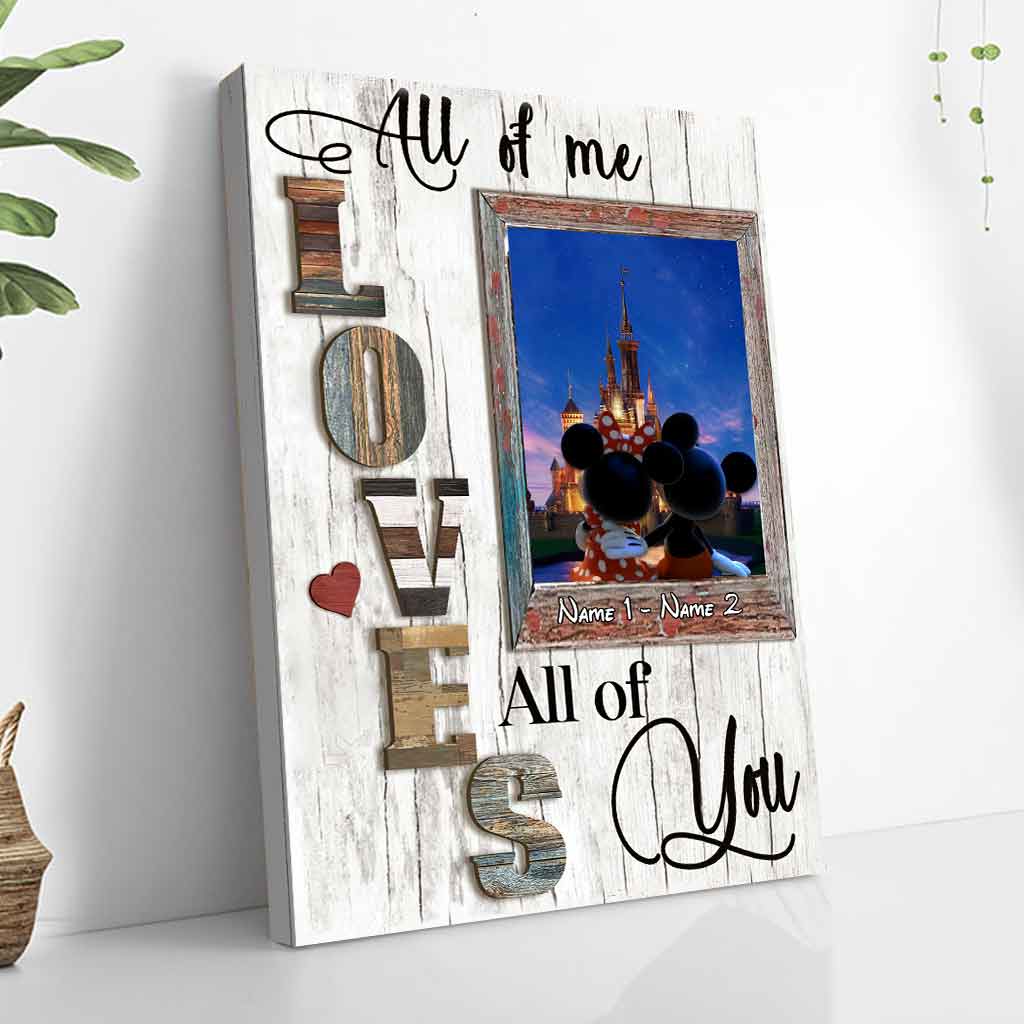 All Of Me Loves All Of You - Personalized Couple Mouse Poster