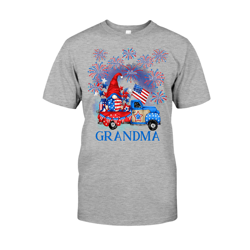 Grandma - Personalized Independence Day T-shirt and Hoodie
