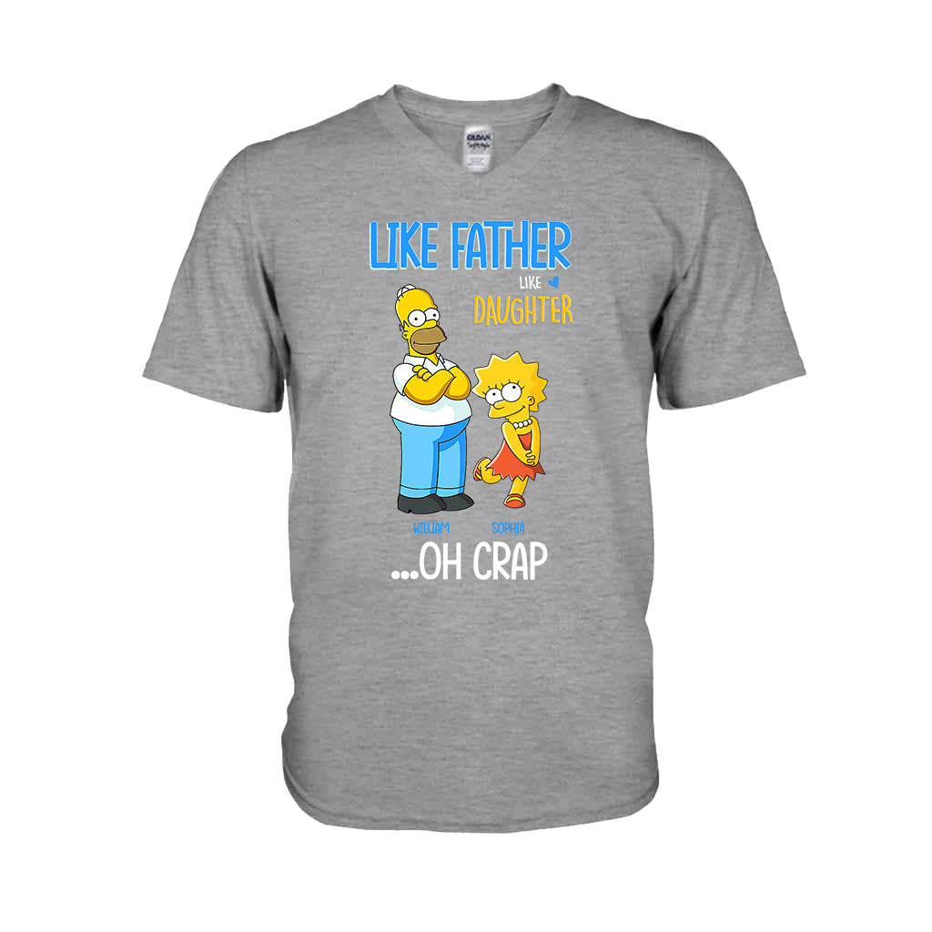 Like Father Like Daughter - Personalized Father T-shirt and Hoodie