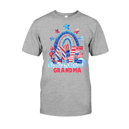 Love Being Called Grandma - Personalized Independence Day T-shirt and Hoodie