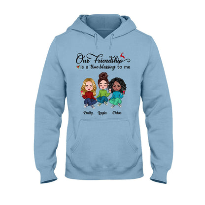 Our Friendship - Personalized Bestie T-shirt and Hoodie