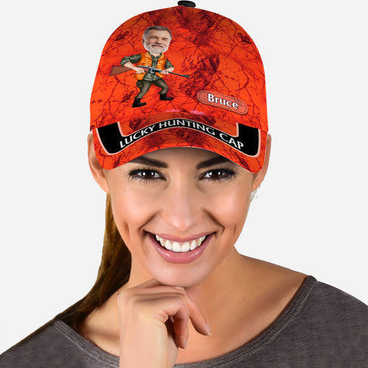 Lucky Hunting Cap - Personalized Hunting Classic Cap