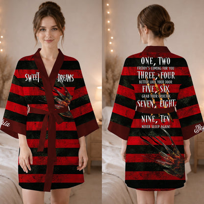 Sweet Dreams - Personalized Sweet Dreams Satin Robe