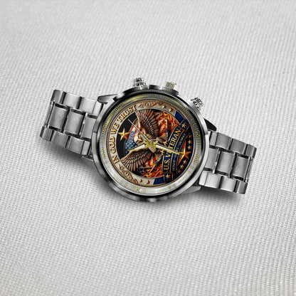 U.S. Veteran – In God We Trust | 250 Years of Freedom - Personalized Veteran Hand Watch