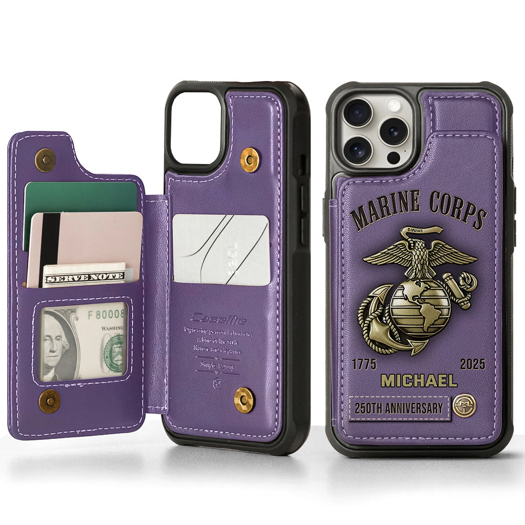 Proud Veteran - Personalized Veteran Wallet Phone Case