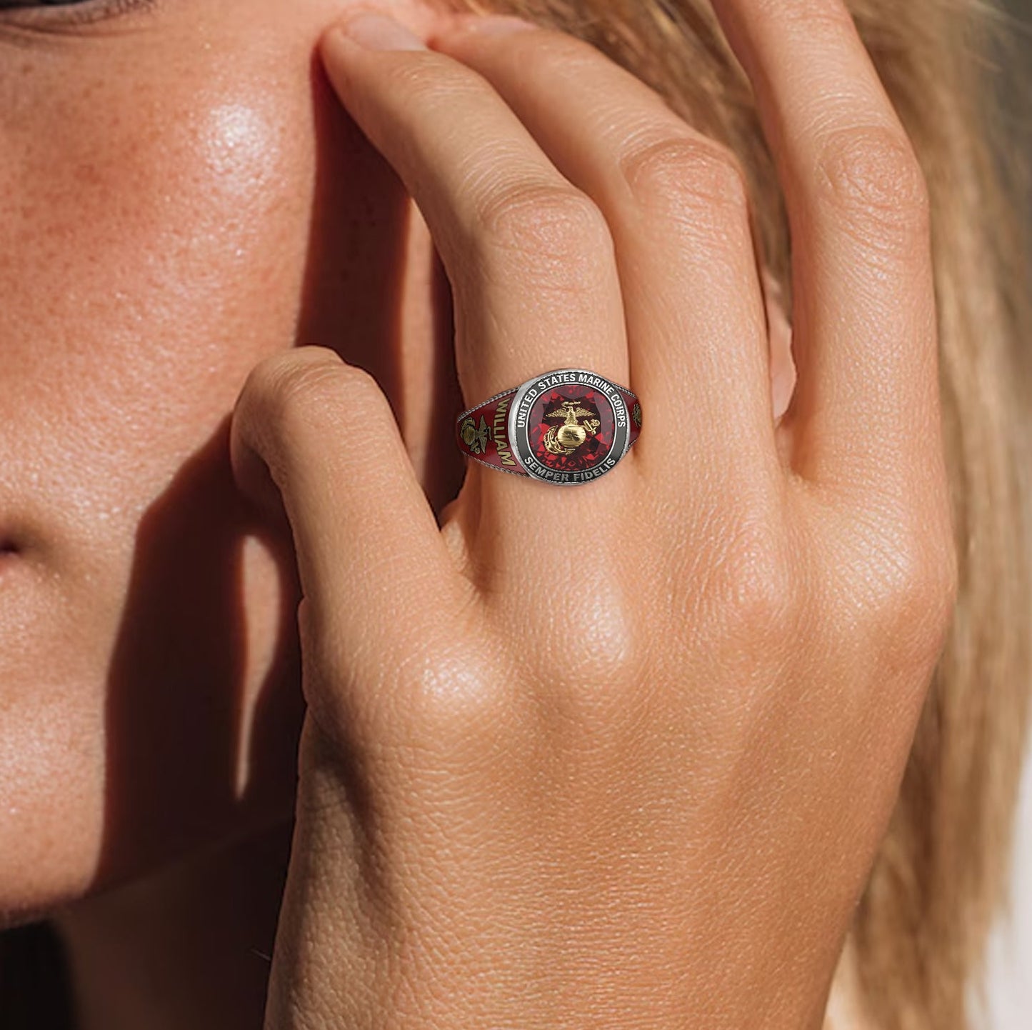 Duty & Honor - Personalized Veteran Signet Ring