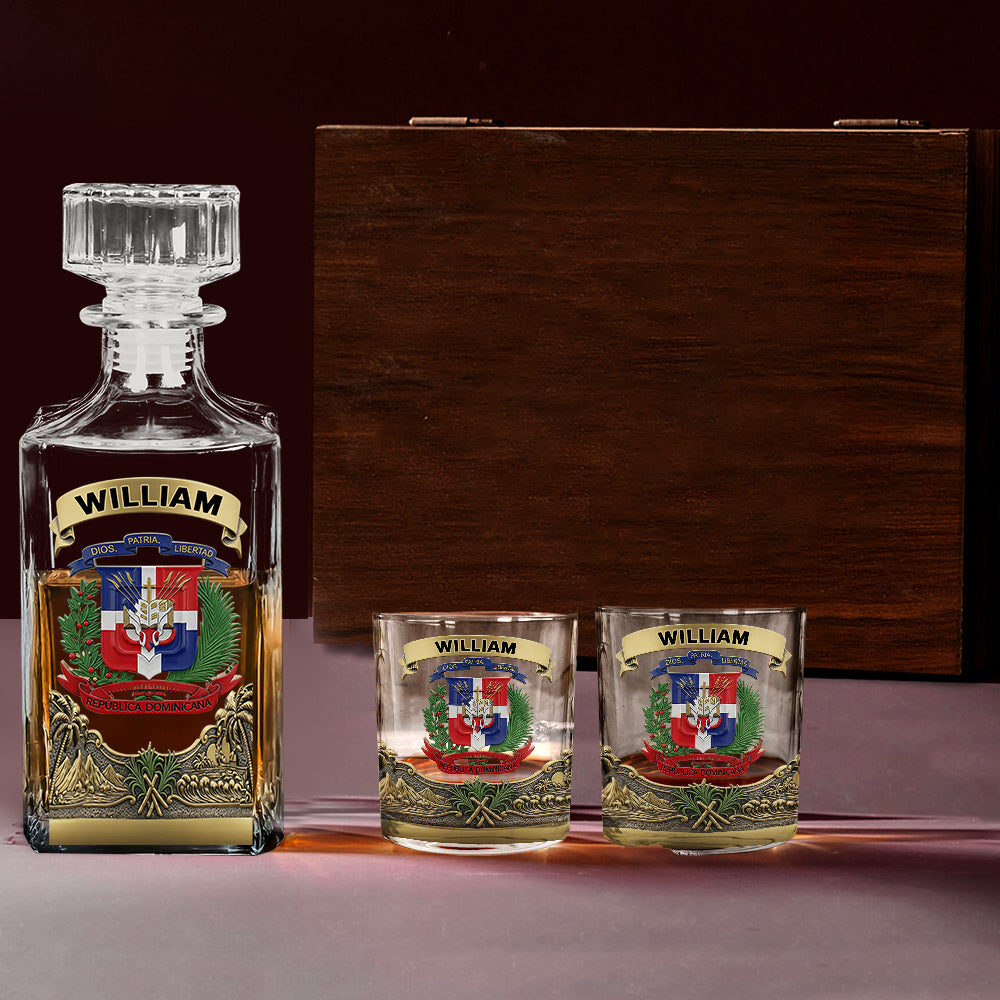 Proud Dominican - Personalized Expats Whiskey Glass