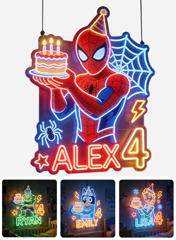 Happy Birthday - Personalized Birthday Neon LED Light Sign