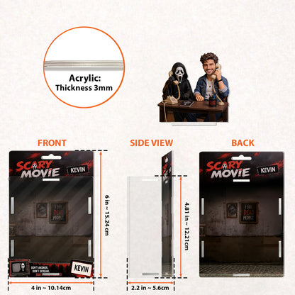 Any Photo Scary Characters - Personalized Horror Movie Acrylic Display Box